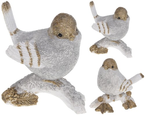 Przejdź do produktu Ptak na gałęzi figurka świąteczna 8cm 447358