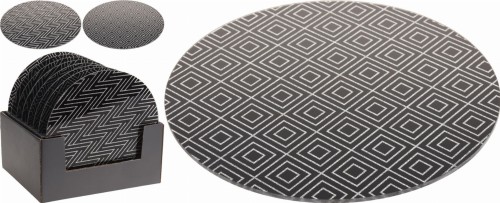 Przejdź do produktu Szklana podstawka pod świecę czarna 20cm 776331