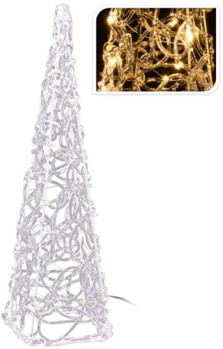 Przejdź do produktu Piramida akrylowa 30cm podświetlana 10 led 623567