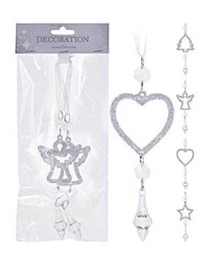 Przejdź do produktu Ozdoba choinkowa 16cm srebrna 690361