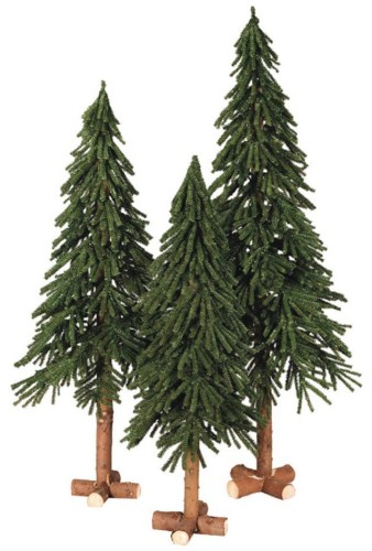 Przejdź do produktu Choinka sztuczna na naturalnym pniu świerk 90cm