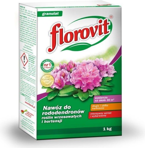 Przejdź do produktu Nawóz do rododendronów hortensji 1kg karton Florovit