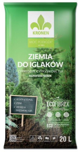 Przejdź do produktu Ziemia do iglaków cyprysów tui 20L Kronen