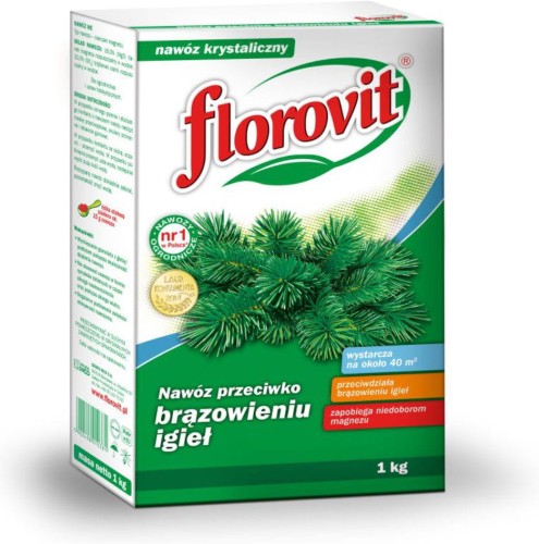 Przejdź do produktu Nawóz przeciwko brązowieniu igieł 1kg karton Florovit