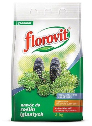 Przejdź do produktu Nawóz do iglaków 3kg worek na 200 roślin Florovit