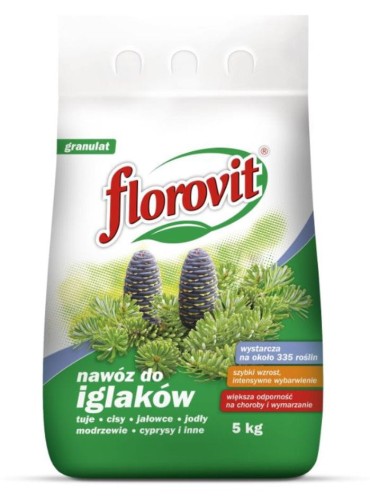 Przejdź do produktu Nawóz do iglaków 5kg na 335 roślin Florovit