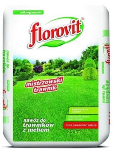 Przejdź do produktu Nawóz do trawników z mchem + żelazo 25kg Florovit