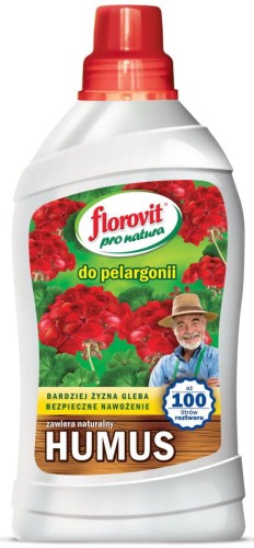 Przejdź do produktu Nawóz płynny do pelargonii Humus 1L Florovit