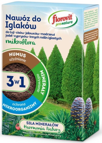 Przejdź do produktu Mikroflora 3w1 nawóz do iglaków 1kg Florovit