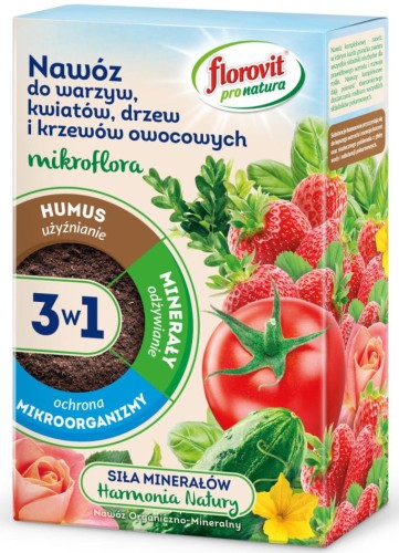Przejdź do produktu Mikroflora 3w1 nawóz uniwersalny 1kg Florovit
