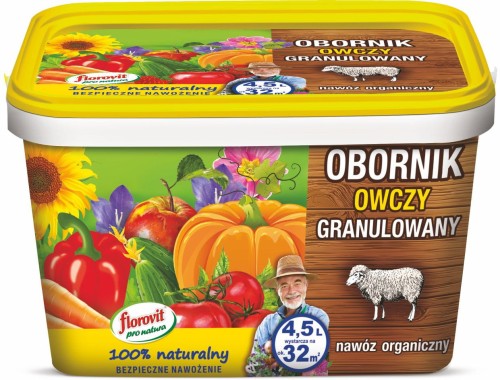 Przejdź do produktu Obornik owczy granulowany 4,5L Florovit
