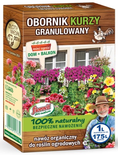 Przejdź do produktu Obornik kurzy granulowany 1L Florovit