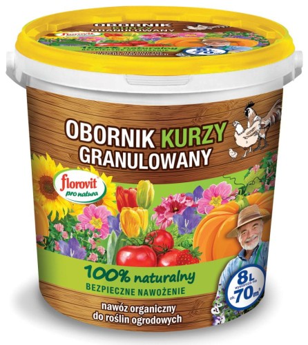 Przejdź do produktu Obornik kurzy granulowany 8L Florovit