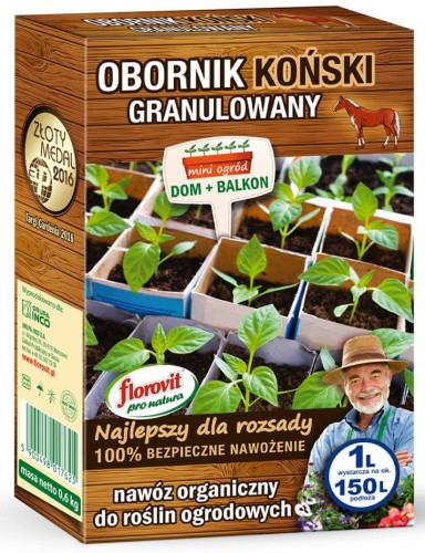 Przejdź do produktu Obornik koński granulowany nawóz naturalny 1L Florovit