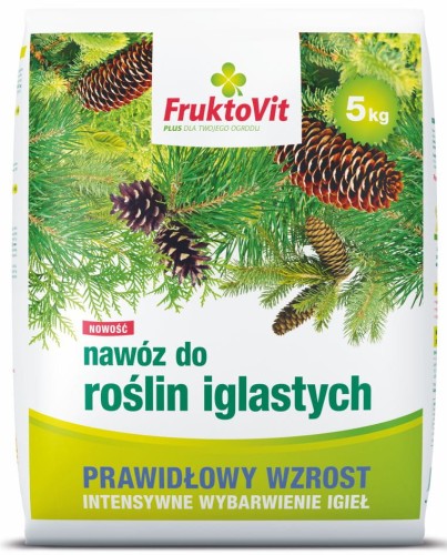 Przejdź do produktu Nawóz granulowany do iglaków 5kg FruktoVit