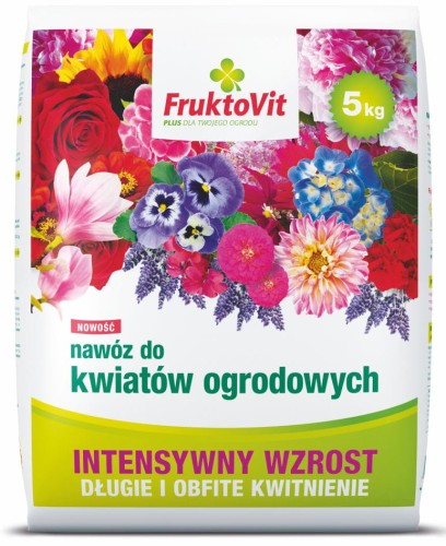 Przejdź do produktu Nawóz granulowany do kwiatów ogrodowych 5kg FruktoVit