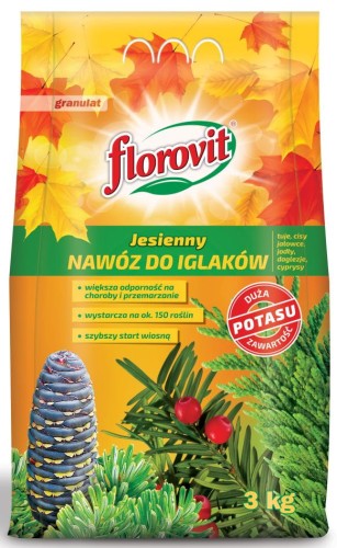 Przejdź do produktu Nawóz jesienny do iglaków 3kg Florovit