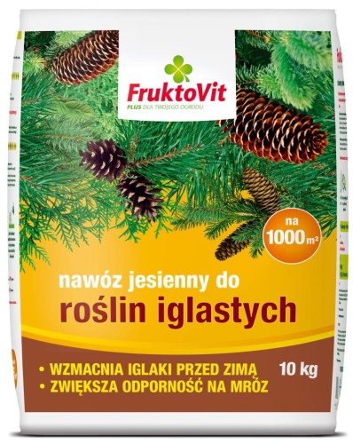 Przejdź do produktu Nawóz jesienny do iglaków 10kg FruktoVit PLUS