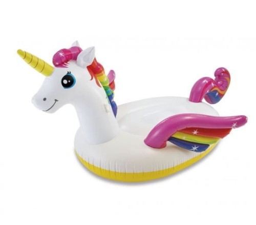 Przejdź do produktu Dmuchany materac jednorożec duży 251cm INTEX 57291