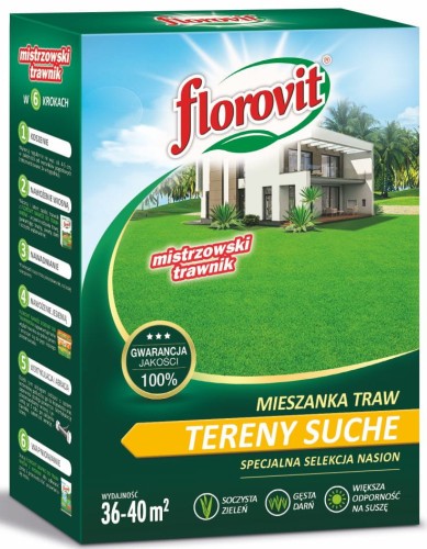 Przejdź do produktu Trawa na tereny suche 0,9kg Florovit