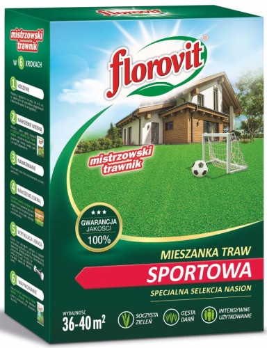 Przejdź do produktu Trawa sportowa gęsta 0,9kg Florovit