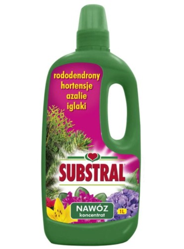 Przejdź do produktu Nawóz w płynie do rododendronów azalii hortensji iglaków Substral 1L