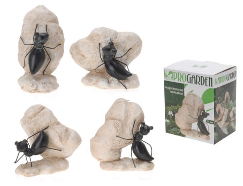 Przejdź do produktu Figurka mrówka z kamieniem ozdoba 11cm 23223