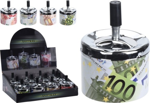 Przejdź do produktu Popielniczka metalowa kręcona stołowa 9x12cm 364273