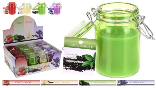 Przejdź do produktu Świeca zapachowa w słoiku świecznik 78787