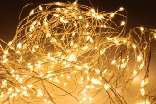 Przejdź do produktu Lampki na druciku białe ciepłe 80 LED 452055