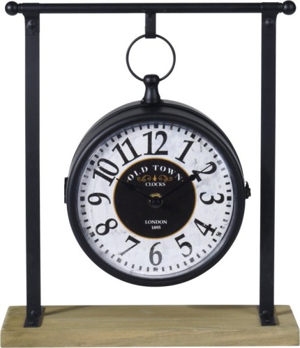 Przejdź do produktu Zegar stojący analogowy dwustronny 27x10x31cm 367335