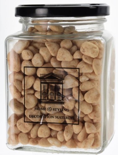 Przejdź do produktu Kamienie dekoracyjne 1kg kość słoniowa 215816