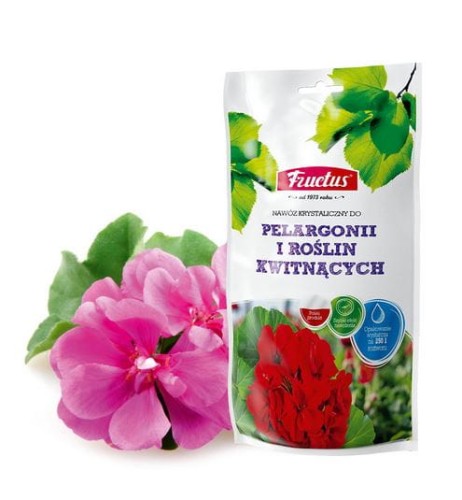 Przejdź do produktu Nawóz do pelargonii i roślin kwitnących 0,25kg Fructus  na 250 l wody