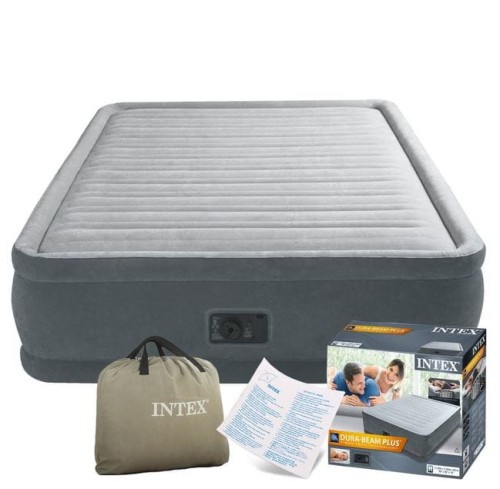 Przejdź do produktu Materac dmuchany z pompką 152x203x46 64414 Intex 