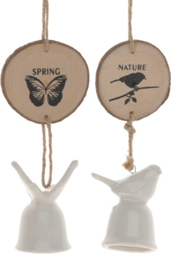 Przejdź do produktu Porcelanowa zawieszka dzwonek ozdoba 923036