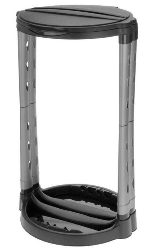 Przejdź do produktu Stojak na śmieci worki 120l czarny 926082