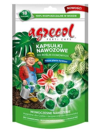 Przejdź do produktu Kapsułki nawozowe ferticaps do roślin domowych 18szt Agrecol