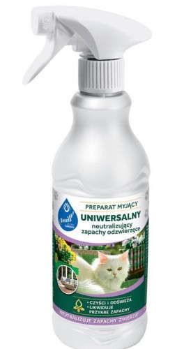 Przejdź do produktu  Preparat myjący neutralizuje zapachy odzwierzęce 555 ml 
