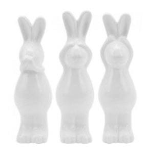 Przejdź do produktu Figurka z porcelany zając biały 16cm 092462