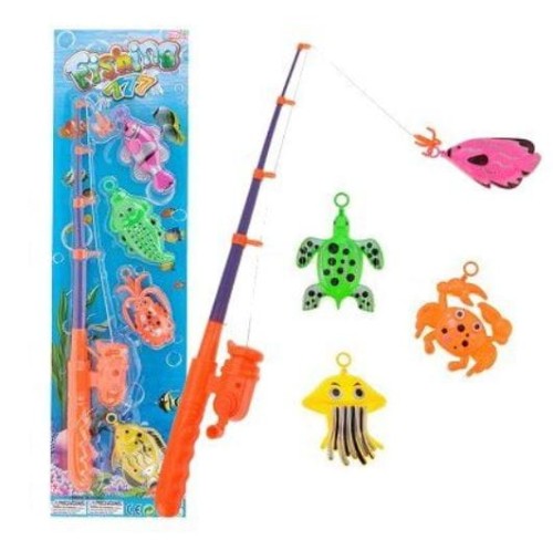 Przejdź do produktu Wędka do zabawy 42cm + 4 rybki 952912