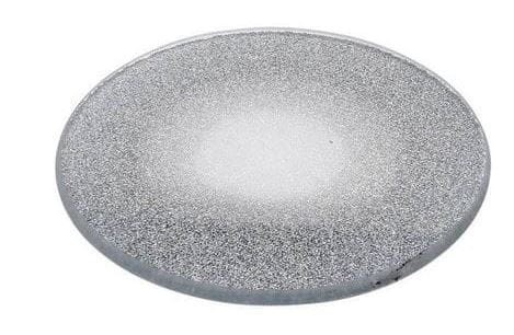 Przejdź do produktu Szklana podstawka pod świecę szara brokatowa 15cm 824445