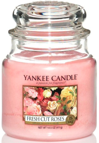 Przejdź do produktu YANKEE CANDLE ŚWIECA FRESH CUT ROSES SŁOIK ŚREDNI RÓŻA