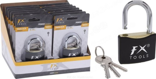 Przejdź do produktu Kłódka metalowa 5cm 3 klucze 288074