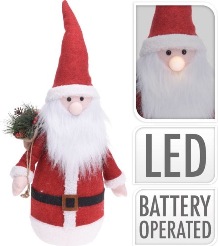 Przejdź do produktu Święty Mikołaj figurka świąteczna z LED 60cm 644337