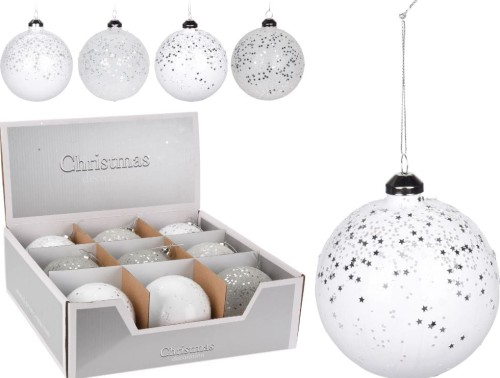 Przejdź do produktu Bombki choinkowe szklane 8cm 12szt 701429