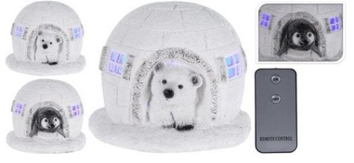 Przejdź do produktu Dekoracja świąteczna igloo podświetlane LED 634426