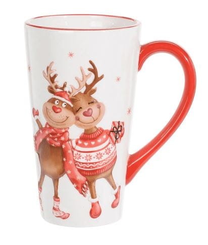 Przejdź do produktu Kubek ceramiczny w renifery 600ml 15cm 645488