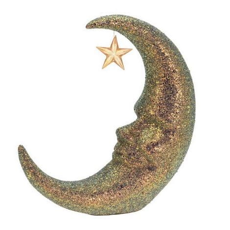 Przejdź do produktu Księżyc ozdoba 34cm złoty opalizujący 654428