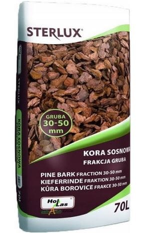 Przejdź do produktu Kora sosnowa gruba 30-50mm 70l Hollas