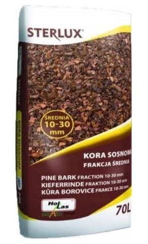 Przejdź do produktu Kora sosnowa średnia 10-30mm 70l Hollas 